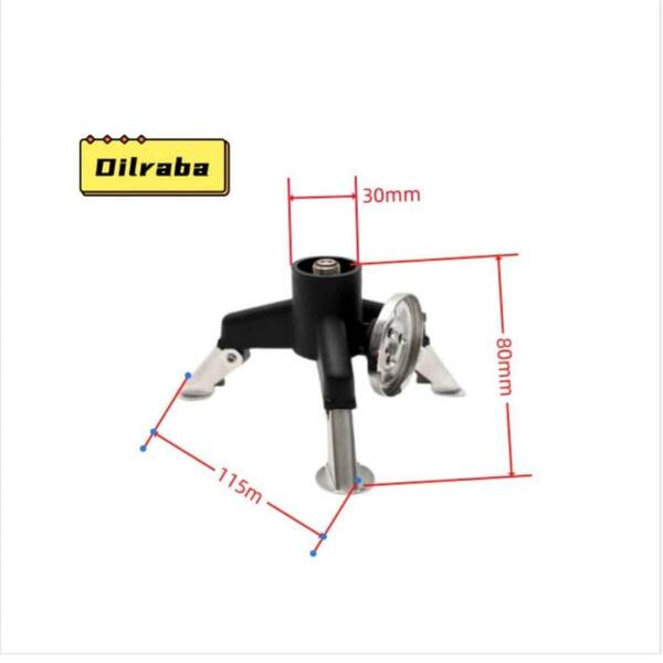 【開封のみ】Dilraba ★スタンド型ガス変換アダプター CB缶→OD缶変換器 折畳み式三脚付 小型コンパクト 家庭用カセットボンベ使用可 