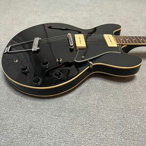 CORT es335 P90 セミアコ ジャンク扱い ES-335 エレキギター 弦楽器 ハムバッカー ダブルカッタウェイ BLK の画像7