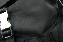 プラダ バックパック BZ0024 ブラック ナイロン レザー 中古 リュックサック ナップサック ミニ レディース 女性_画像5