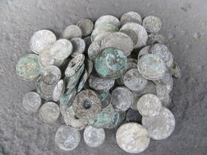  oil .N5611 one sen . sen 10 sen 10 sen aluminium . white copper coin modern times sen old coin Showa era war front money .... digging ... exist . if .. aluminium 