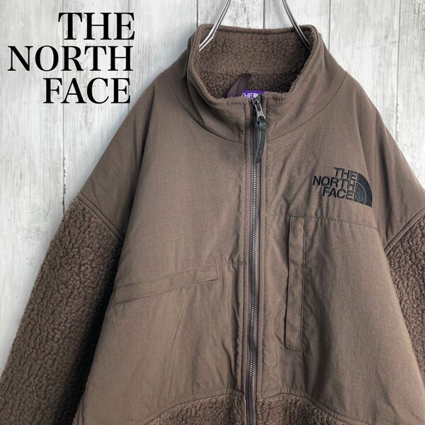 【極美品】【パープルレーベル】THE NORTH FACE ボアジャケット ダウンジャケット ザノースフェイス ナイロンジャケット