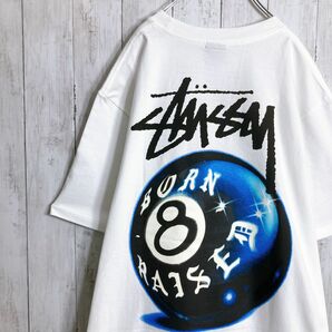 【新品未使用】ステューシー STUSSY 半袖 Tシャツ 8ボール デカロゴ コラボ