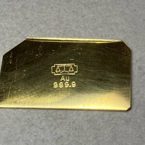 純金　約16.4g　ゴールド　GOLD999　K24　貴金属　地金