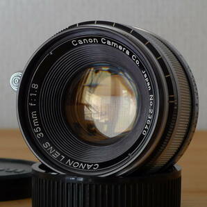 キヤノン CANON 35mm f1.8 ライカLマウント 広角レンズ メートル表記 かなり綺麗な個体の画像4