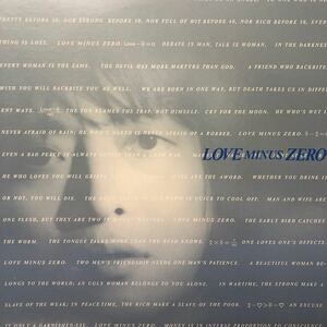 Kai Band 甲斐バンド LOVE MINUS ZERO プロモ LP レコード 5点以上落札で送料無料e