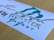 送料込みMONSTER ENERGY モンスター・エナジー シルバーメッキ新品ステッカー　銀メッキRX8 RX7 R33 R34 R35 GTR S14 S15 STI WRX Z34_画像2