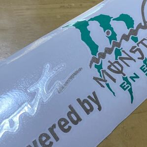 送料込みMONSTER ENERGY モンスター・エナジー シルバーメッキ新品ステッカー 銀メッキRX8 RX7 R33 R34 R35 GTR S14 S15 STI WRX Z34の画像4