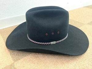 【美品】RESISTOL レジストール ウエスタン ハット メンズ 帽子 アメリカ テキサス製 テンガロンハット