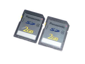 動作保証！Panasonic SDカード 2GB クラス④ 2枚セット