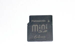  operation guarantee!Panasonic miniSD card 64MB safe made in Japan 