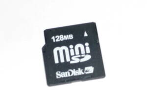 動作保証！SanDisk miniSDカード 128MB