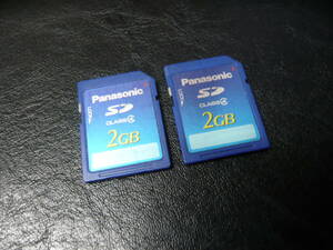 動作保証！Panasonic SDカード 2GB クラス④ 2枚セット 安心の日本製