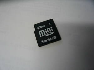  operation guarantee!SanDisk miniSD card 256MB