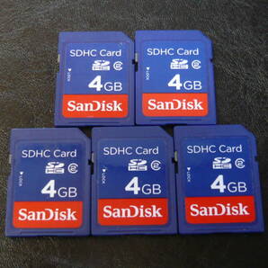 動作保証！送料無料！SanDisk SDHC 4GB クラス②　５枚セット