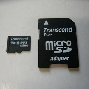 動作保証！送料無料！Transcend microSDHC 16GB クラス⑩ SDカードアダプタ付の画像1