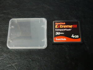 動作保証！SanDisk ExtremeⅢ CFカード 4GB