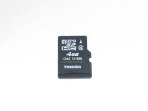 動作保証！送料無料！TOSHIBA microＳＤHC 4GB クラス④