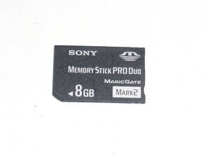 動作保証！SONY Memory Stick PRO Duo 8GB MAGICGATE MARK2　安心の日本製