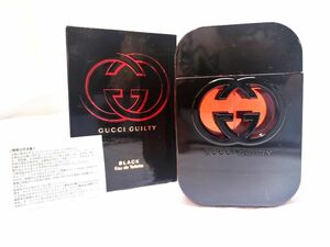 75ml【未使用】【送料無料】GUCCI GUILTY BLACK EDT グッチ ギルティ ブラック プールオム オードトワレ