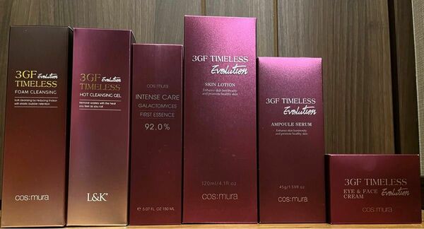 【新品未開封】 3GF TIMELESS EVOLUTION SKIN CARE SET+洗顔・導入化粧水(計:6点)