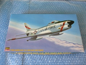 プラモデル ハセガワ Hasegawa 1/72 F-86D セイバー ドッグ アメリカ極東空軍 未組み立て 昔のプラモ