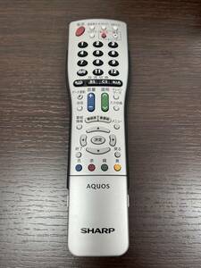 【4511】SHARP AQUOS GA812WJSA　シャープ　テレビ リモコン