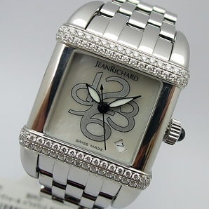 SS ジャンリシャール パラマウント レディーズ 27102 ETA2000-1 3針デイト自動巻 純正ダイヤ・シェル 《 即決・消費税無・送料込 》