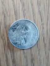 ビンテージ　銀貨　ドイツ第三帝国　1934年　ナチス・ドイツ政権1周年記念　2ライヒスマルク　ポツダム・ギャリソン教会　シルバーコイン_画像1