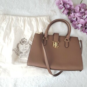 LAUREN RALPH LAUREN shoulder bag Brown storage bag attaching 