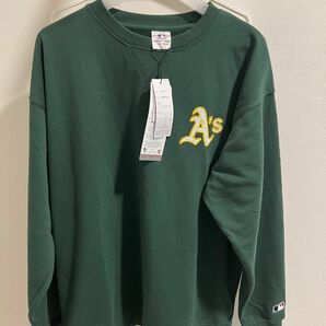 【新品】アスレチックス トレーナー/スウェット メンズ Lサイズ グリーン