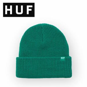 ◆HUF Set Usual Beanie/ ニットキャップ ハフ エメラルド　ニット帽　ユージュアルビーニー