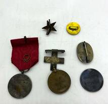 希少　日本赤十字社　社員証　6点　ピンバッチ　メダル　日本軍　日赤　戦前　昭和レトロ/3030_画像2
