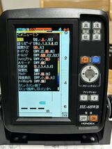 ホンデックス 5型ワイド液晶ポータブル魚探 HE-68WBオプション付きフルセット（万能パイプ BP10・遮光フード SF10 付き）_画像5