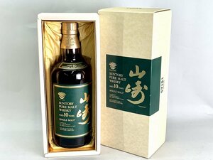 [東京都内のみ発送可]古酒 サントリー 山崎 10年 グリーンラベル 40% 700ml 箱付き SYJ01[01-3673