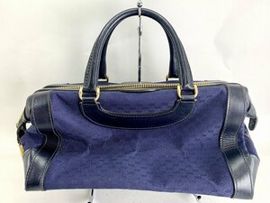 GUCCI グッチ オールドグッチ エンブレム ハンドバッグ ミニボストンバッグ 　型崩れ有[03-3468