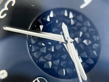 メルセデスベンツ エンブレム 黒文字盤 メンズ腕時計 クォーツ 可動 中古良品[03-3469_画像7