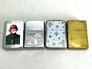 ジャンク扱い ZIPPO ジッポ オイルライター 4点まとめて USA・HOPE・Hawaii・ハワイ等 着火未確認[03-3496