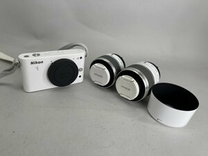 ワケあり Nikon ニコン J1 D33697ミラーレス一眼 デジタルカメラ ダブルズームキット 10-30/30-110mm モニタ小不良[03-3547