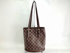 ジャンク ルイヴィトン　Louis Vuitton　ダミエ　マレ　旧型　バケツ　ショルダーバッグ 内装ボロボロ[03-3560