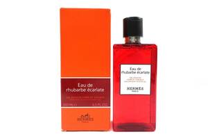 ★【S送900円】1142 HERMES フランス製 Eau de rhubarbe ecarlate オードゥ ルバーブ エカルラット ヘア＆ボディーシャワージェル 200ml