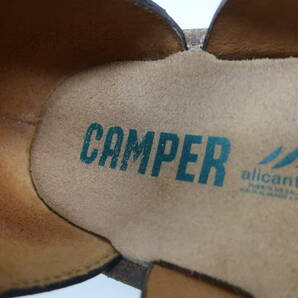 【送900円】 111 CAMPER カンペール レディース ストラップサンダル フラット レザー ブラウン 38の画像8