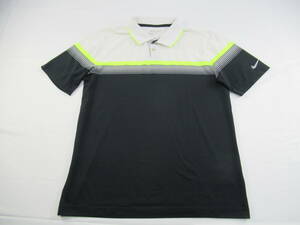 【送900円】　8640　卸売　NIKE GOLF　ナイキゴルフ　メンズ　トップス　半袖カットソー　ポロシャツ　ストレッチ　DRY-FIT　マルチ　L