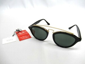 ★同梱不可【S送900円】　373　Ray-Ban　レイバン　サングラス　アイウェア　RB4257-F 601/71 SMALL 3N　黒　イタリア製