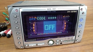 DPX-8070MJ 2DIN　KENWOOD CDプレーヤー ラジオ　パスワードロック　