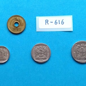 外国コイン 南アフリカ (Rー６１６) ５ランド硬貨 ２ランド硬貨 １ランド硬貨 おまとめ ３枚の画像6