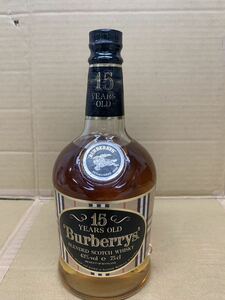 未開栓 バーバリー 15年 750ml 43度 スコッチ ウイスキー BURBERRYS BLENDED SCOTCH WHISKY