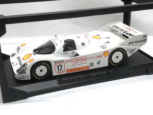  Norev 1/18 Porsche 962C #17 super cup 1987 victory H.-J.Stuck