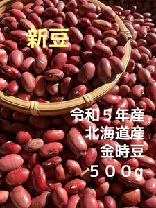 新豆 令和5年産 北海道産 金時豆 500g