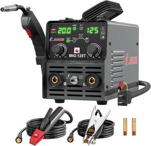  welding machine 100v semi-automatic 125A arc welding non gas wire welding tig welding 1 pcs 3 position inverter direct current semi-automatic welding machine rating use proportion 60% small size MIG-125T