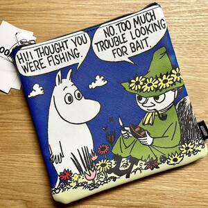 MOOMIN　フラットポーチ　ネイビー　ムーミン